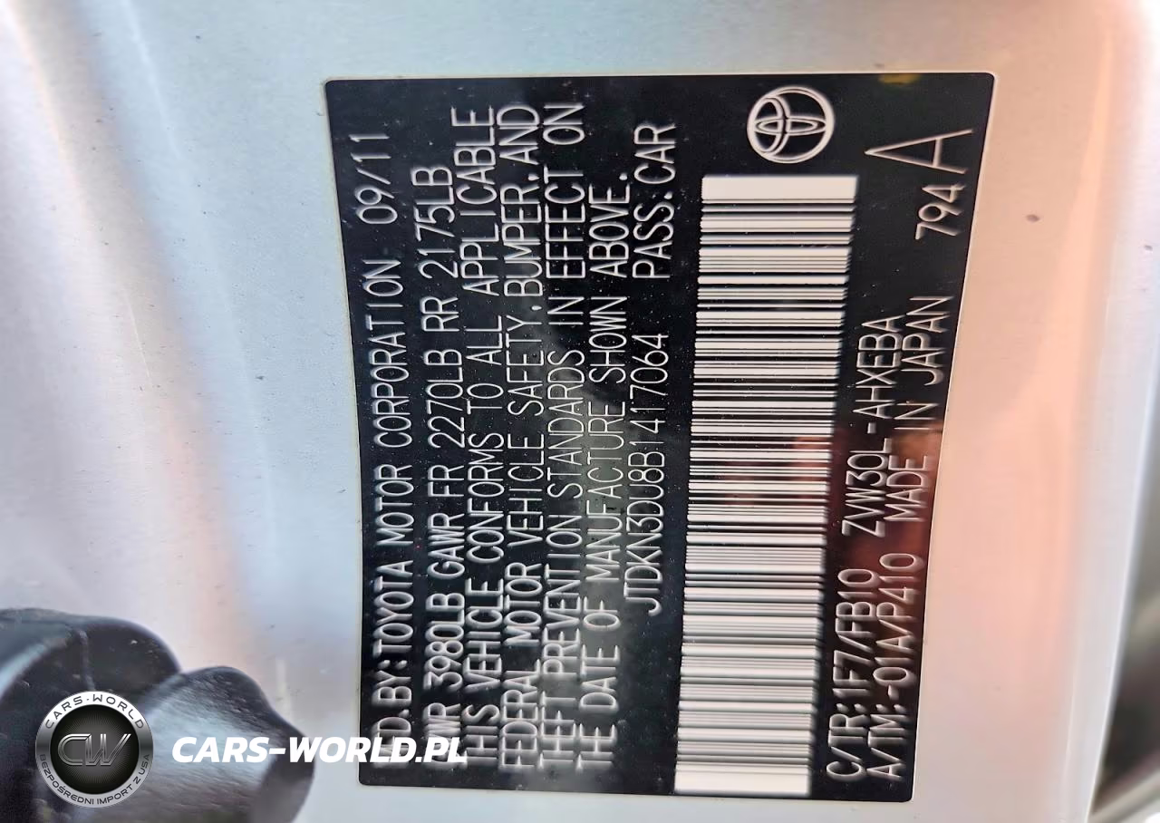 2011 Toyota Prius Three VIN:JTDKN3DU8B1417064 - 12