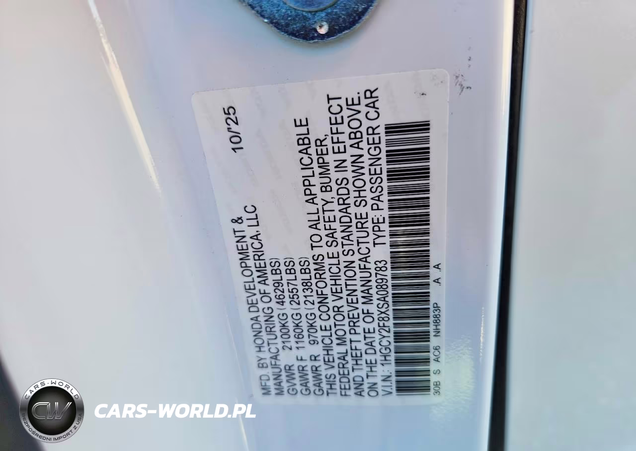 2025 Honda Accord Touring Hybrid VIN:1HGCY2F8XSA089783 - 13