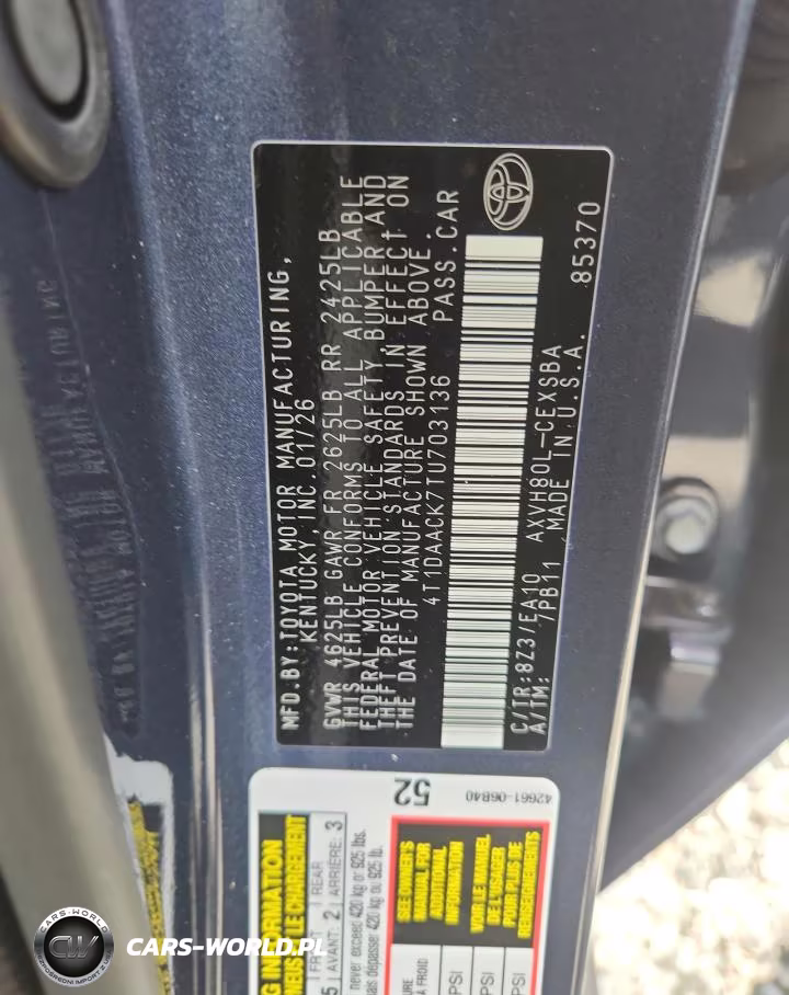 2026 Toyota Camry Se VIN:4T1DAACK7TU703136 - 12