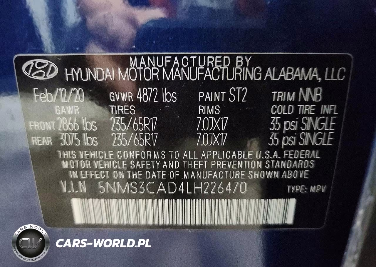 2020 Hyundai Santa Fe Sel VIN:5NMS3CAD4LH226470 - 14