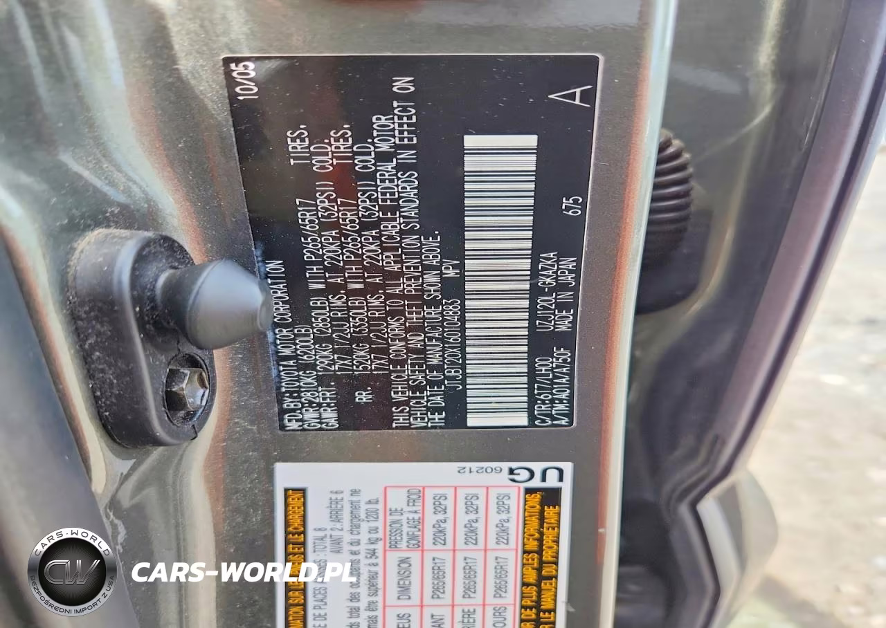 2006 Lexus Gx 470 VIN:JTJBT20X160104883 - 13