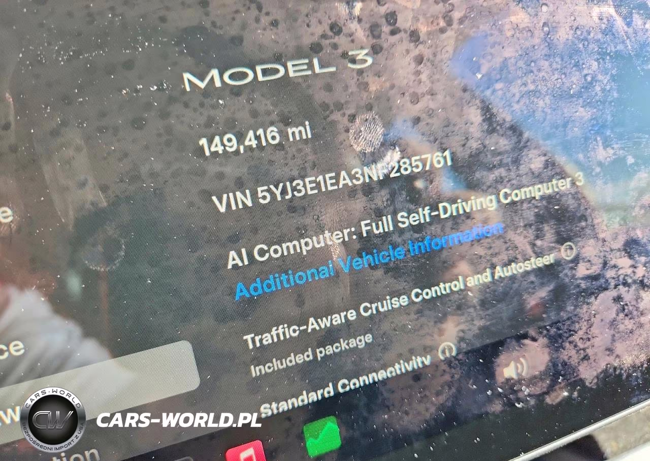 2022 Tesla Model 3 VIN:5YJ3E1EA3NF285761 - 9