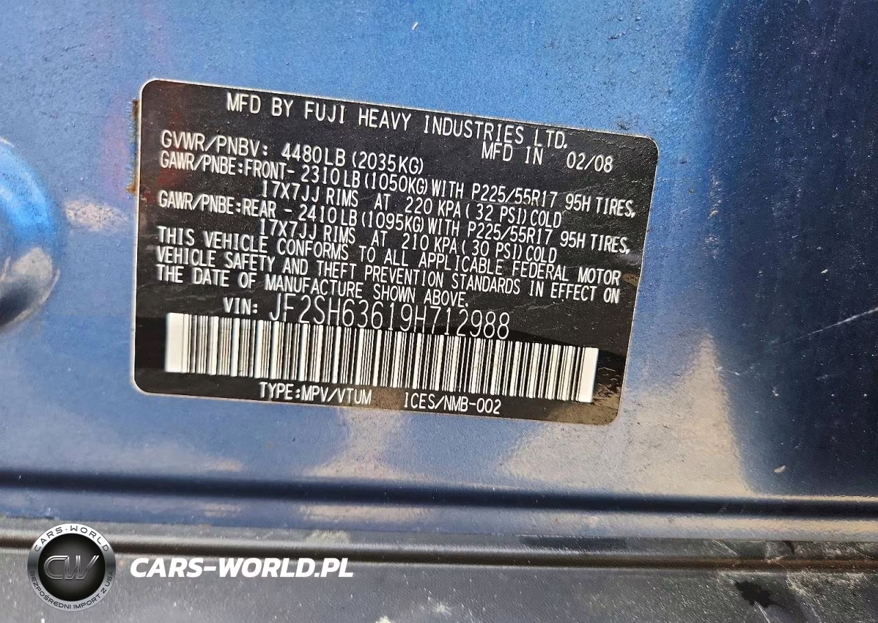 2009 Subaru Forester 2.5X Premium VIN:JF2SH63619H712988 - 13
