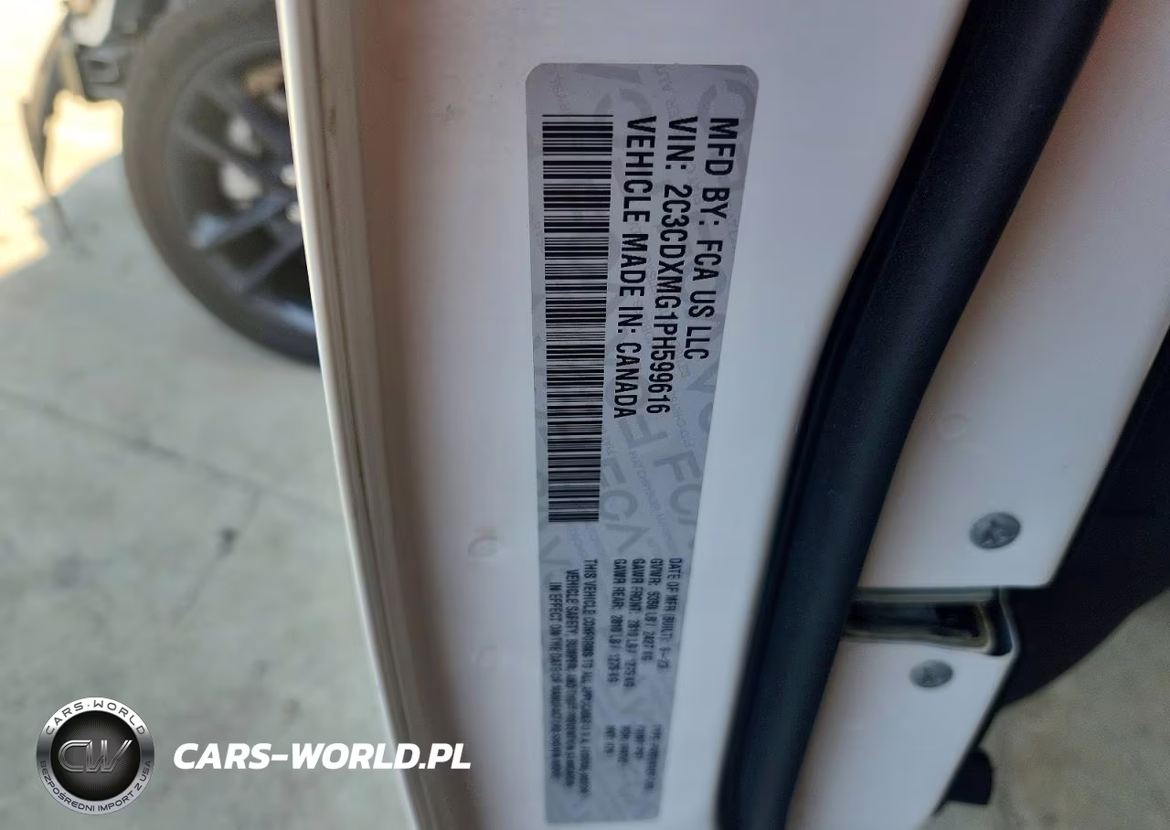 2023 Dodge Charger Gt VIN:2C3CDXMG1PH599616 - 12