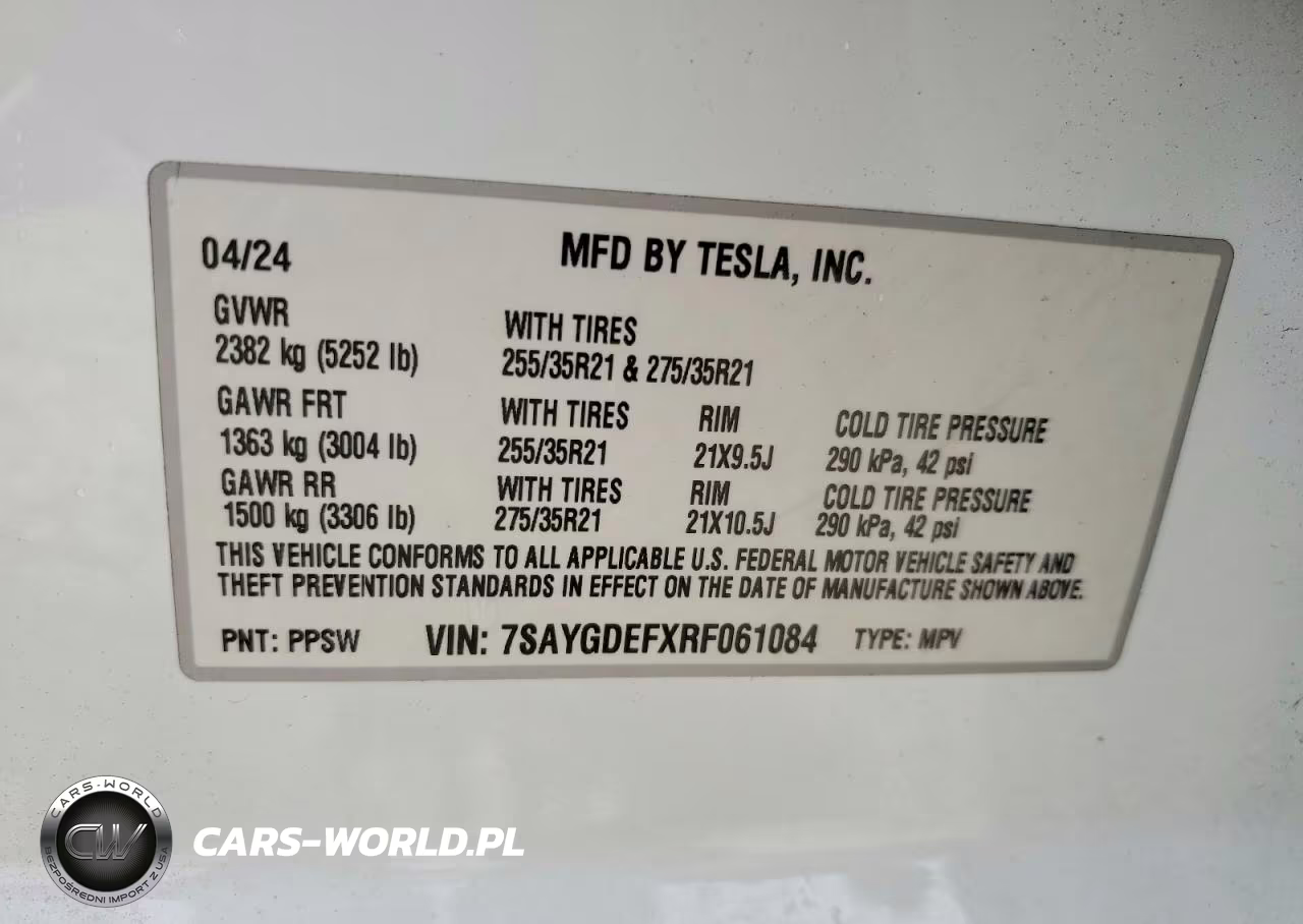 2024 Tesla Model Y VIN:7SAYGDEFXRF061084 - 12