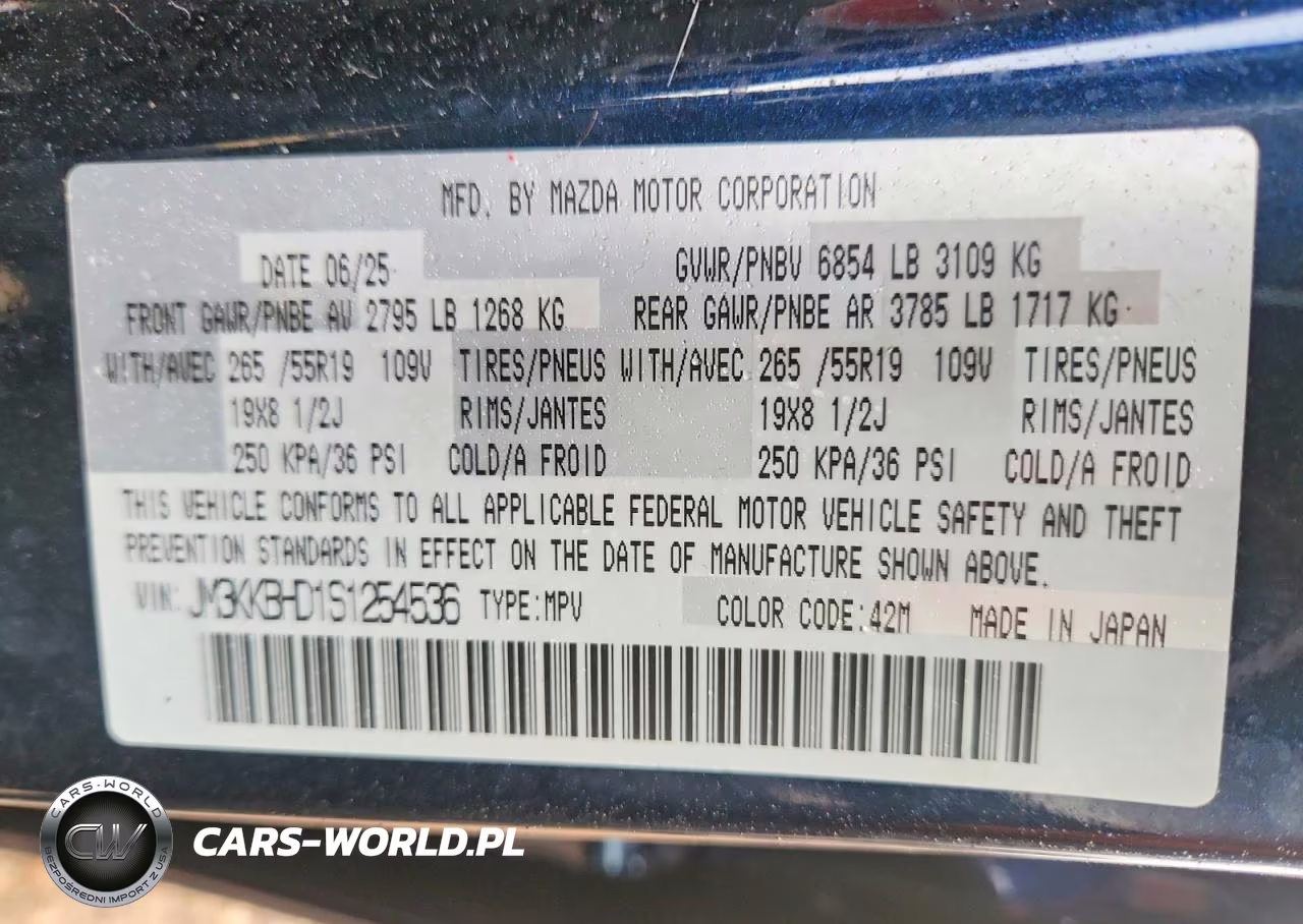 2025 Mazda Cx-90 Preferred VIN:JM3KKBHD1S1254536 - 13