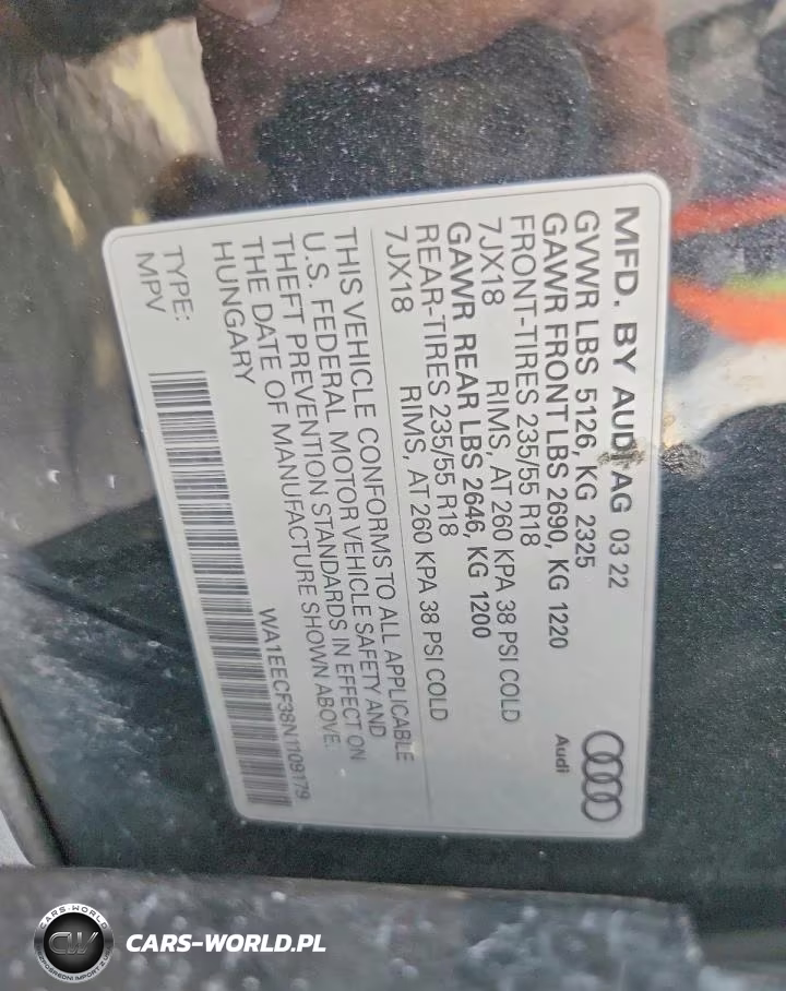 2022 Audi Q3 Premium Plus S Line 45 VIN:WA1EECF38N1109179 - 13