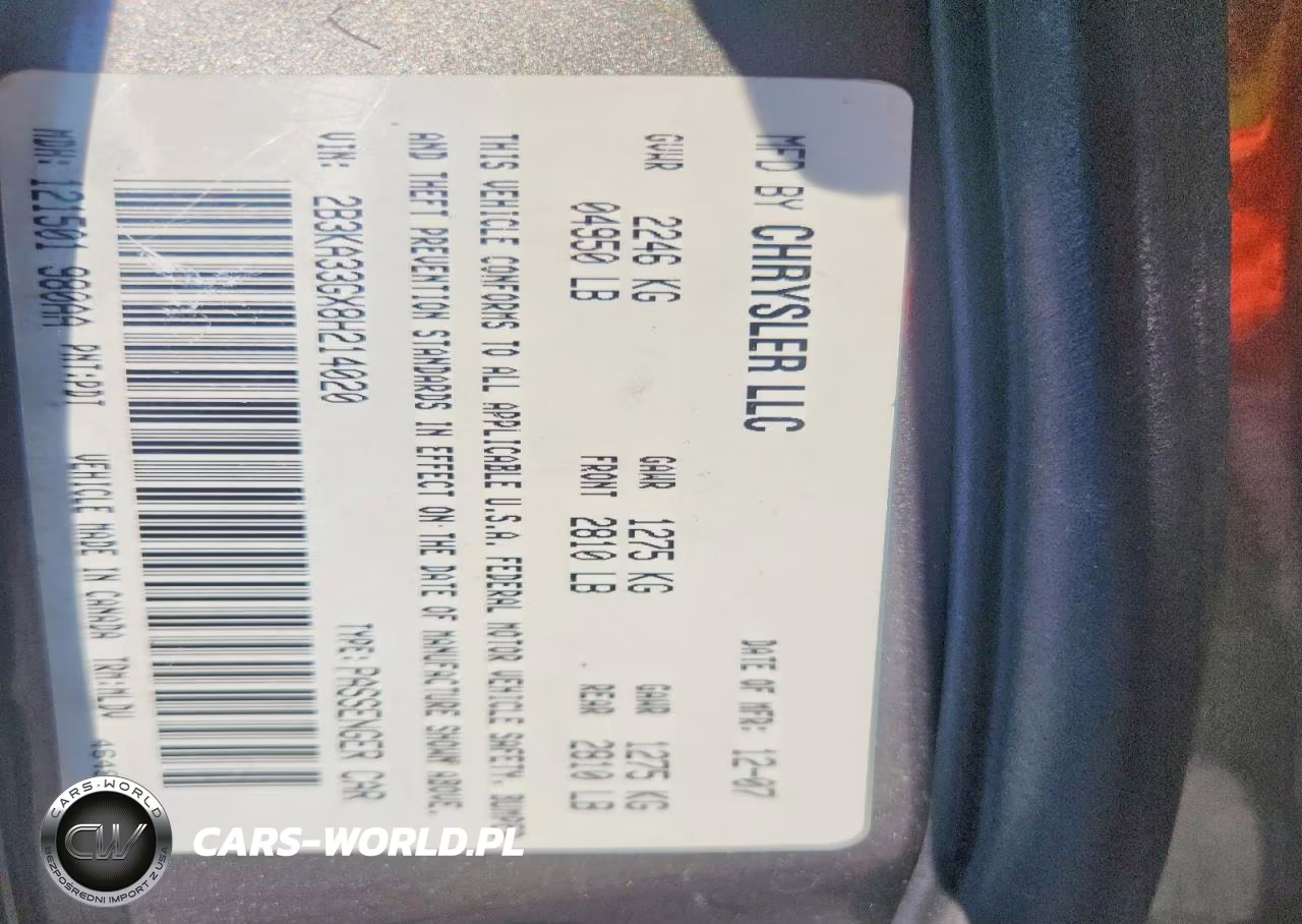 2008 Dodge Charger Sxt VIN:2B3KA33GX8H214020 - 12