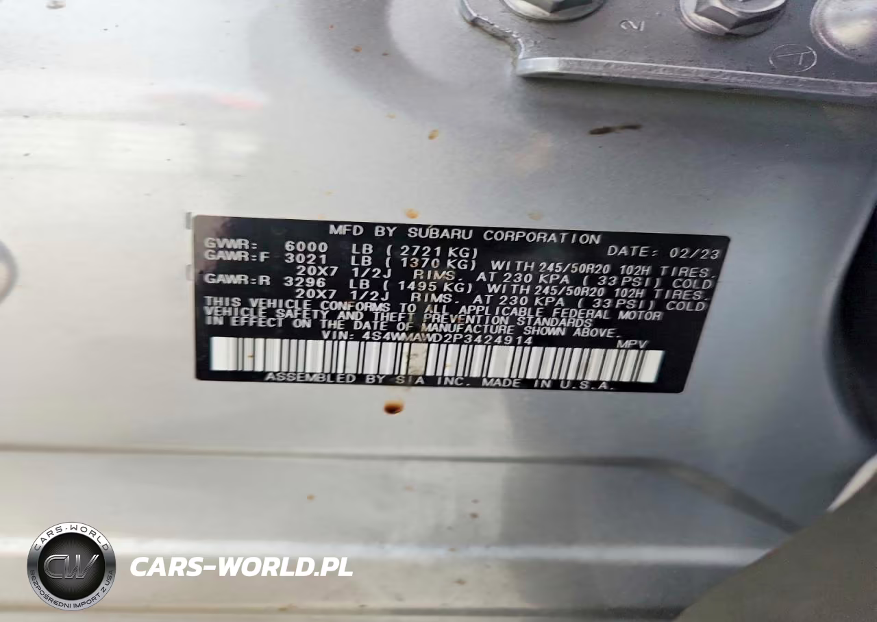 2023 Subaru Ascent Touring VIN:4S4WMAWD2P3424914 - 13