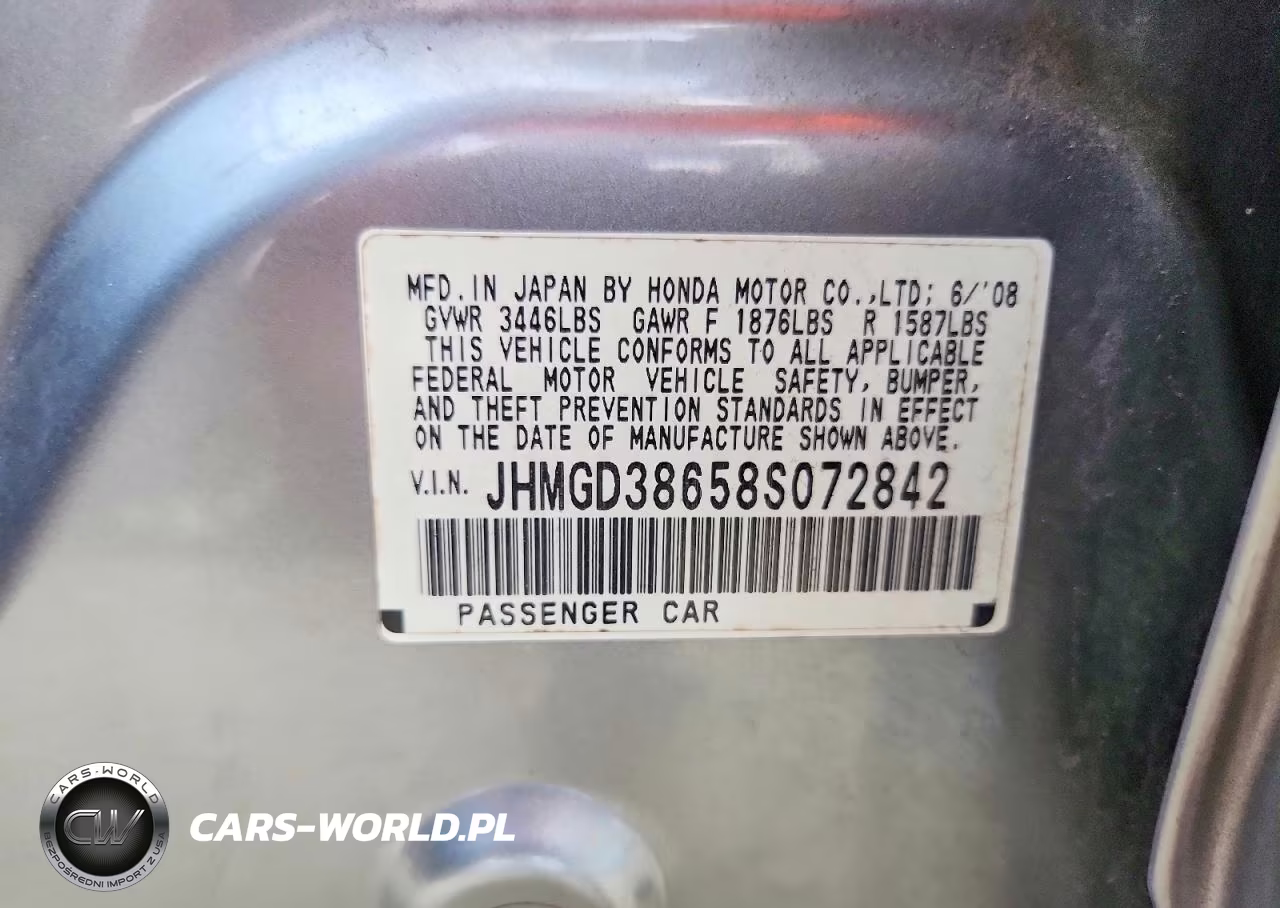 2008 Honda Fit Sport VIN:JHMGD38658S072842 - 12