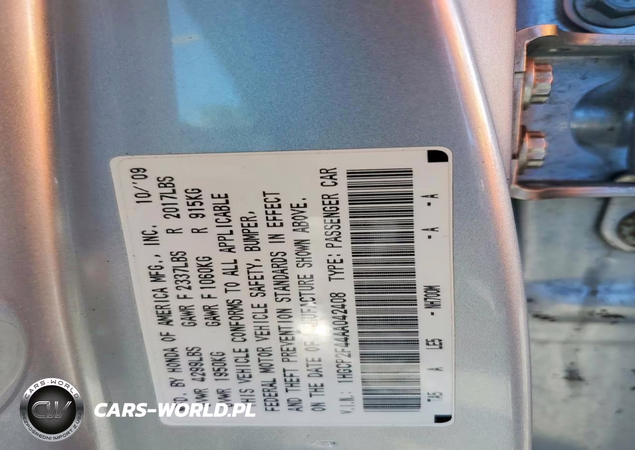 2010 Honda Accord Lxp VIN:1HGCP2F44AA042408 - 12