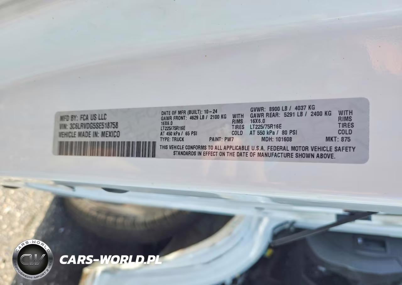 2025 Ram Promaster 2500 Tradesman High Roof 159 Wb W-Pass Seat VIN:3C6LRVDG5SE518758 - 13