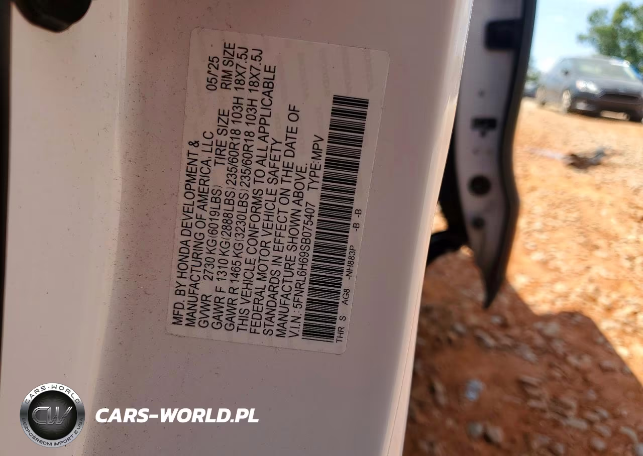 2025 Honda Odyssey Exl VIN:5FNRL6H69SB075407 - 13