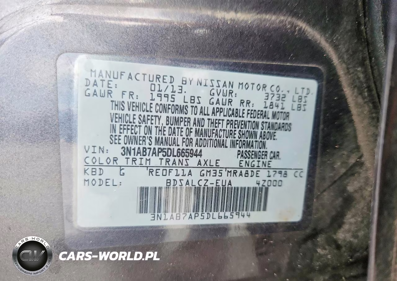 2013 Nissan Sentra S VIN:3N1AB7AP5DL665944 - 12