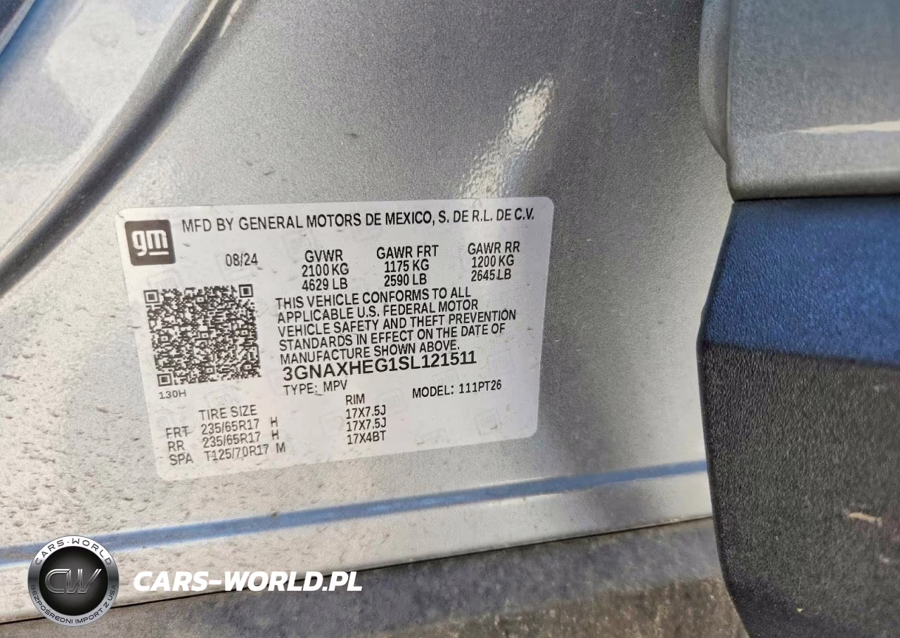 2025 Chevrolet Equinox Lt VIN:3GNAXHEG1SL121511 - 12