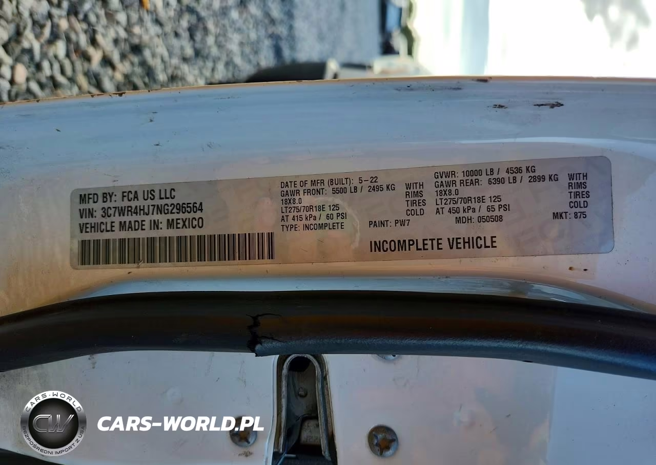 2022 Ram 2500 Tradesman VIN:3C7WR4HJ7NG296564 - 12