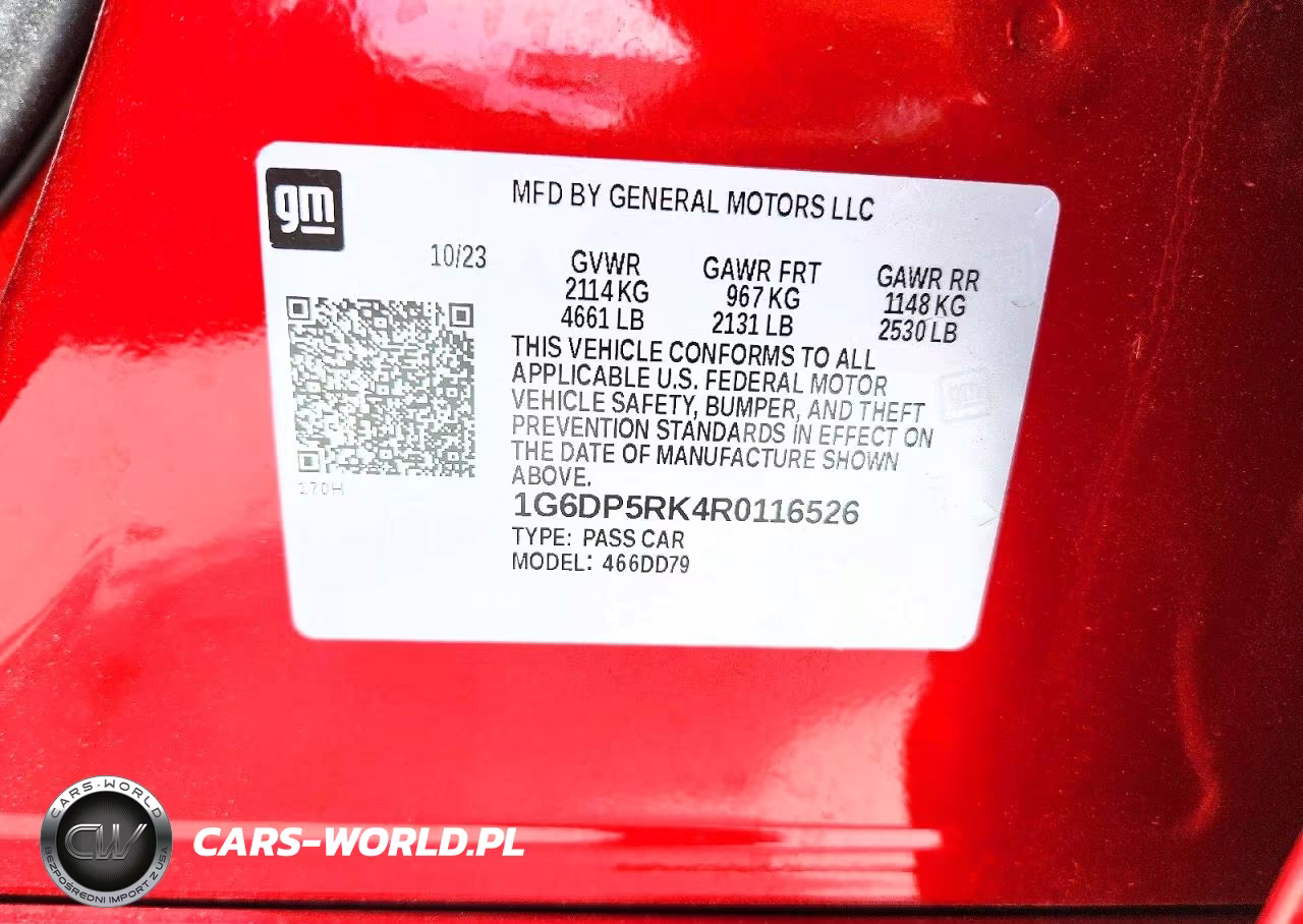 2024 Cadillac Ct5 Sport VIN:1G6DP5RK4R0116526 - 12