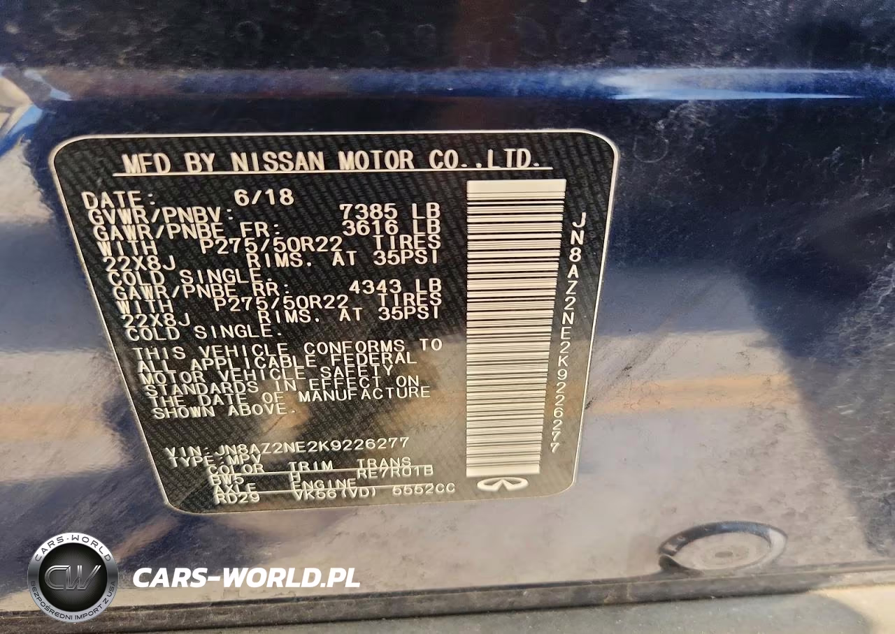2019 Infiniti Qx80 Luxe VIN:JN8AZ2NE2K9226277 - 13