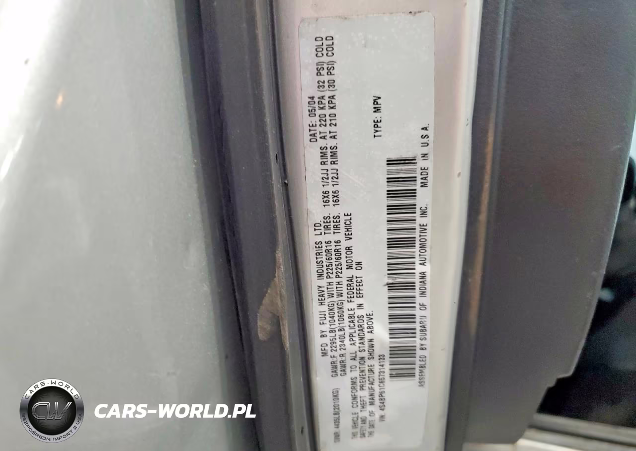 2005 Subaru Legacy Outback 2.5I VIN:4S4BP61C657314133 - 12