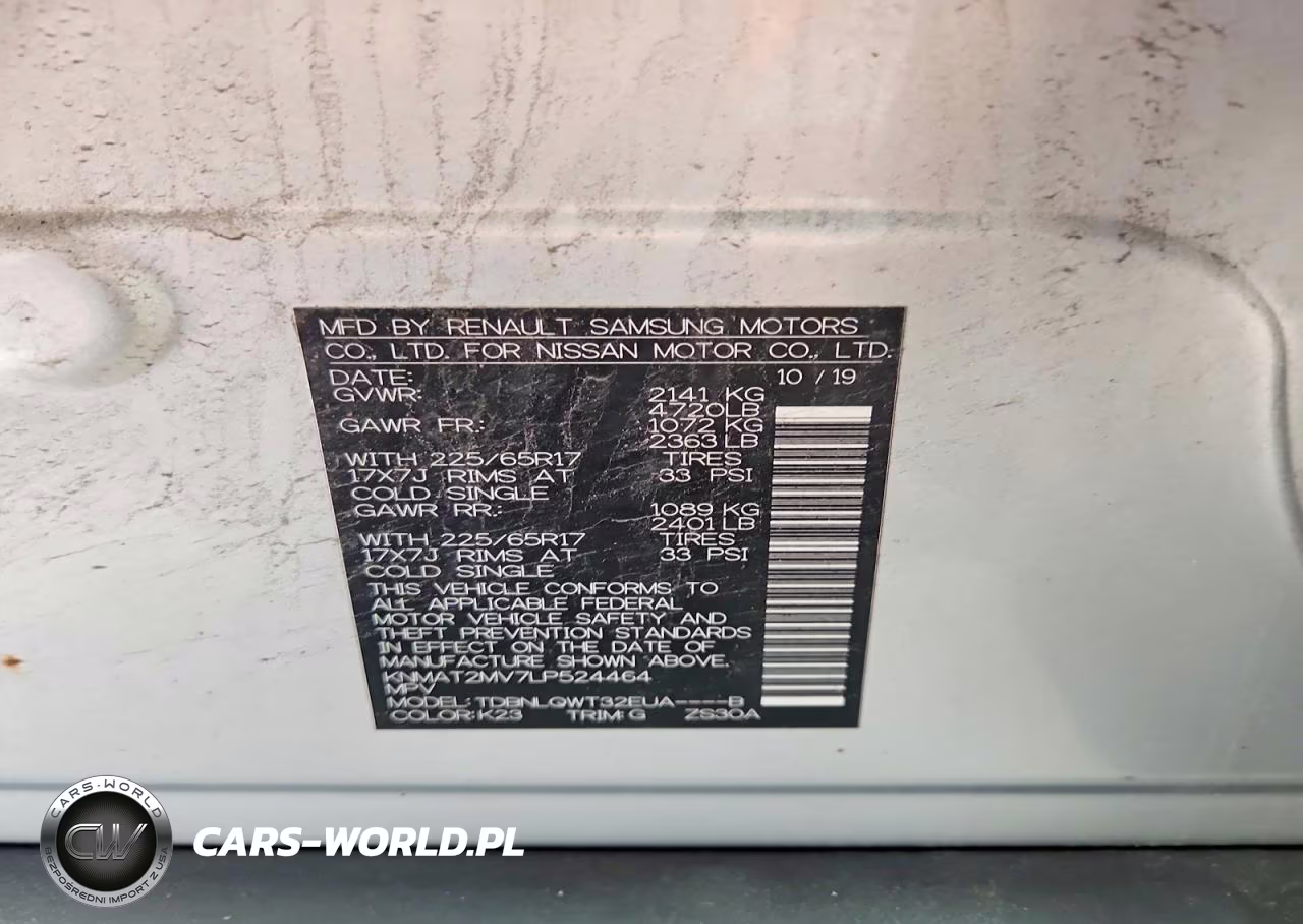 2020 Nissan Rogue Sv VIN:KNMAT2MV7LP524464 - 14