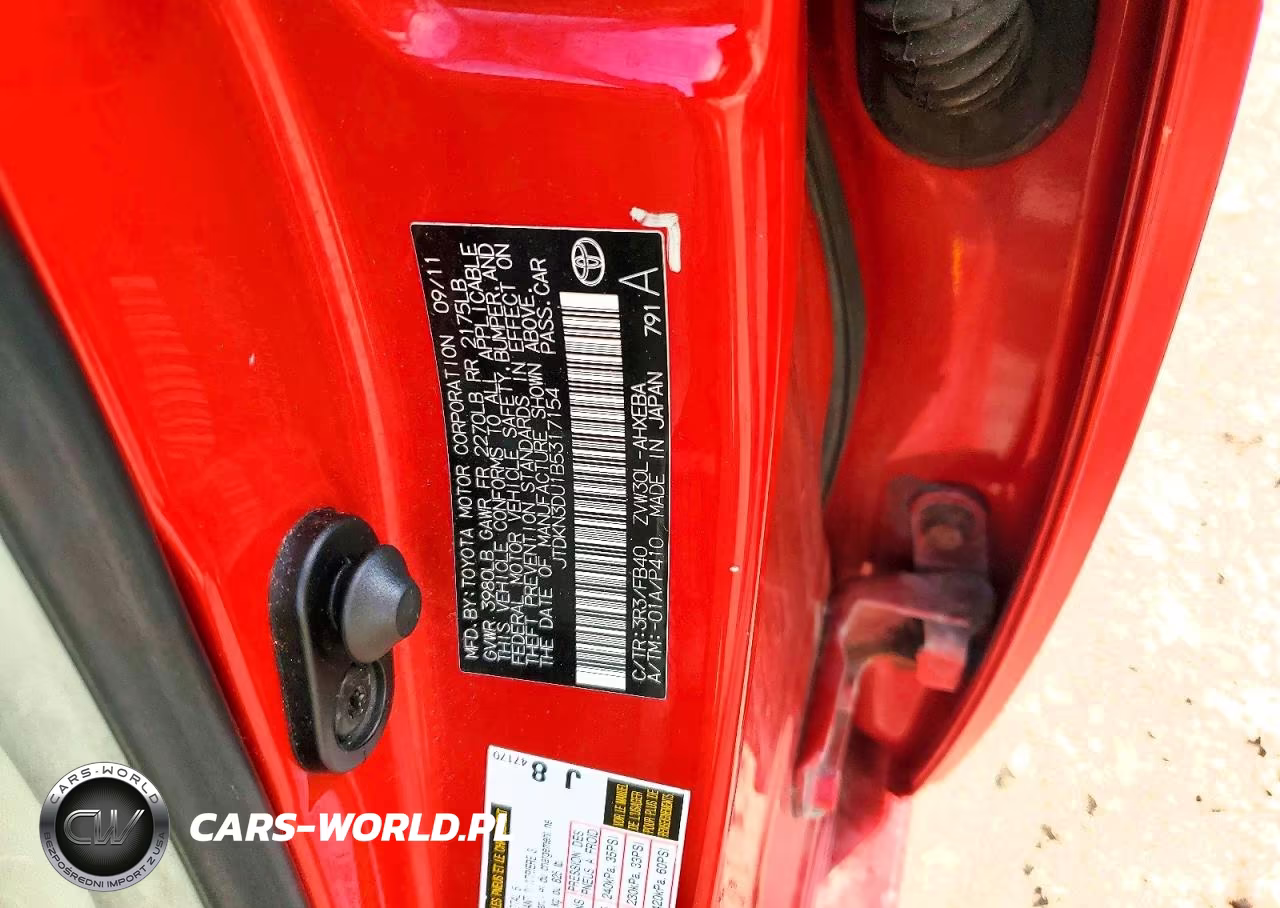 2011 Toyota Prius Two VIN:JTDKN3DU1B5317154 - 12