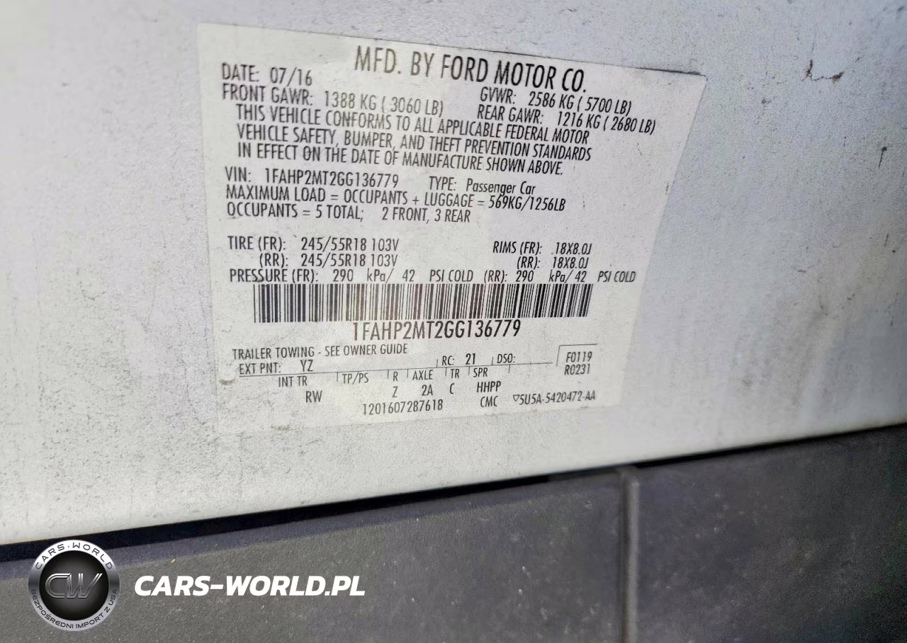 2016 Ford Taurus Police Interceptor VIN:1FAHP2MT2GG136779 - 13