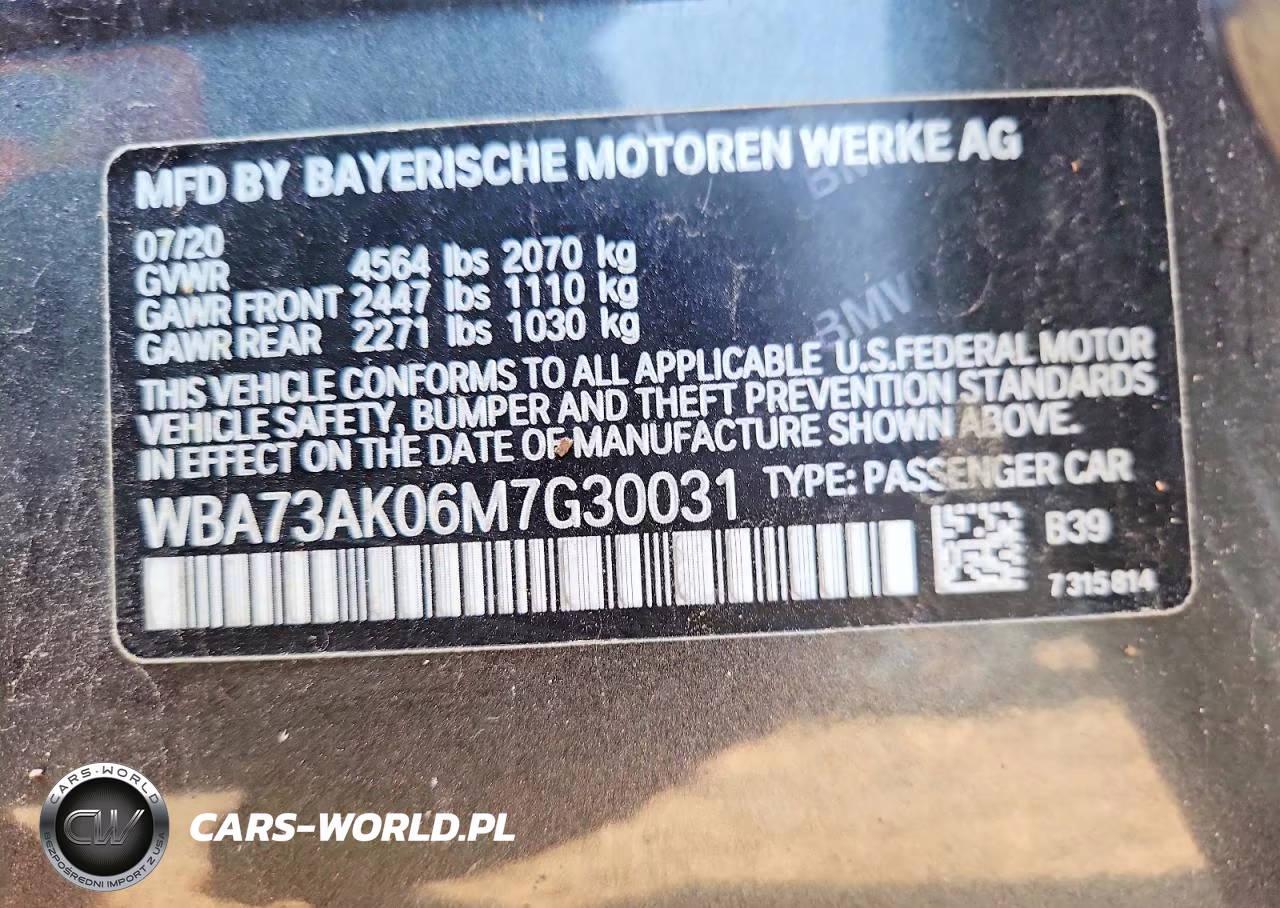 2021 BMW 228Xi VIN:WBA73AK06M7G30031 - 13