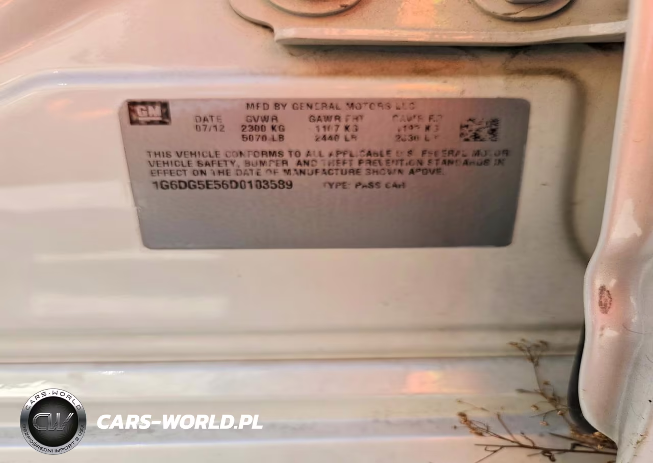 2013 Cadillac Cts Luxury Collection VIN:1G6DG5E56D0103589 - 12