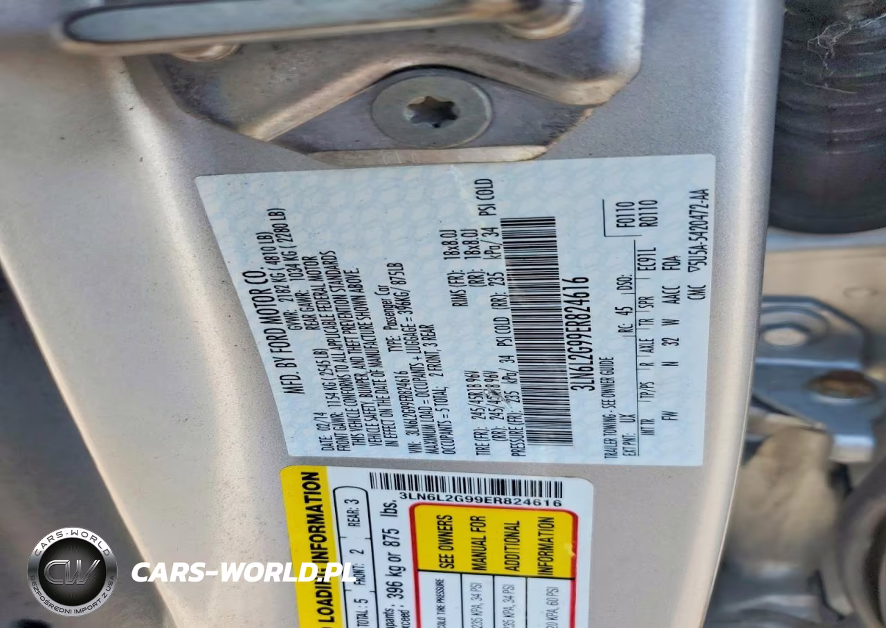 2014 Lincoln Mkz VIN:3LN6L2G99ER824616 - 12