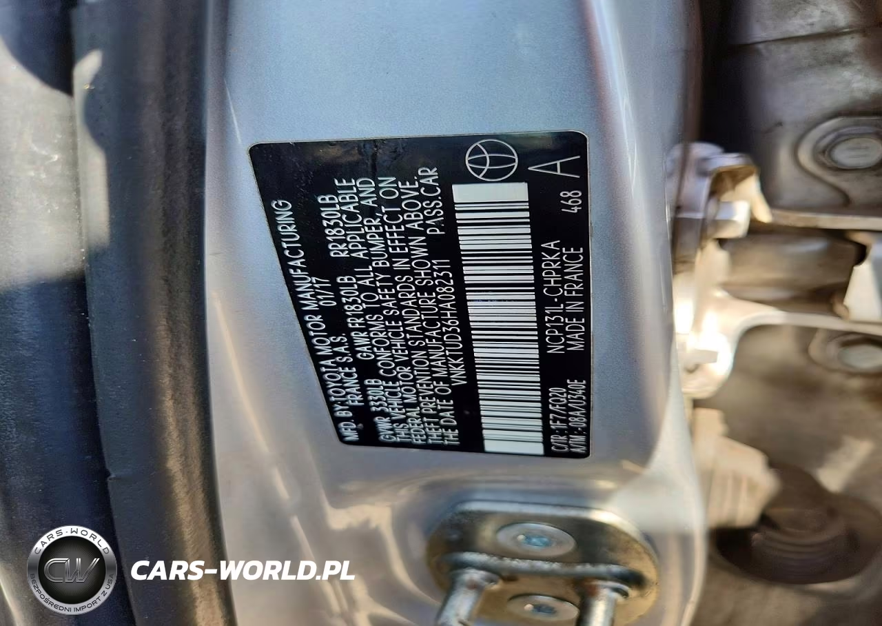 2017 Toyota Yaris 5-Door L Fleet VIN:VNKKTUD36HA082311 - 12