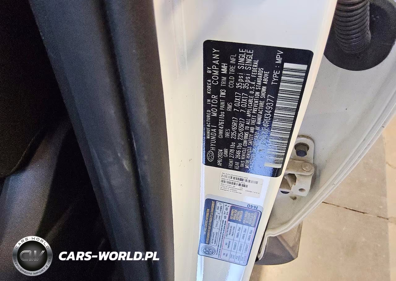 2024 Hyundai Tucson Sel VIN:KM8JBCDE4RU349377 - 13