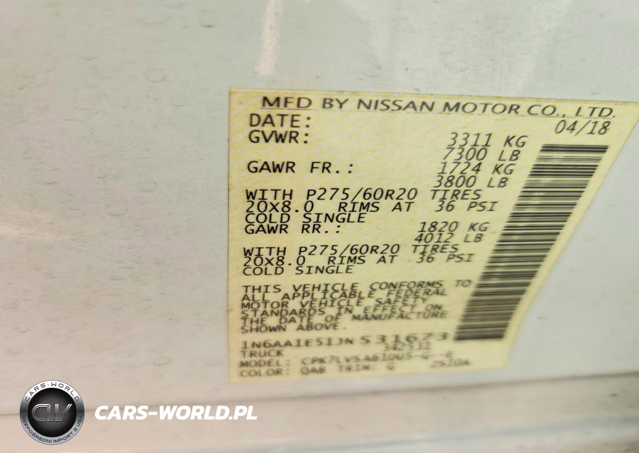 2018 Nissan Titan Sl VIN:1N6AA1E51JN531673 - 12
