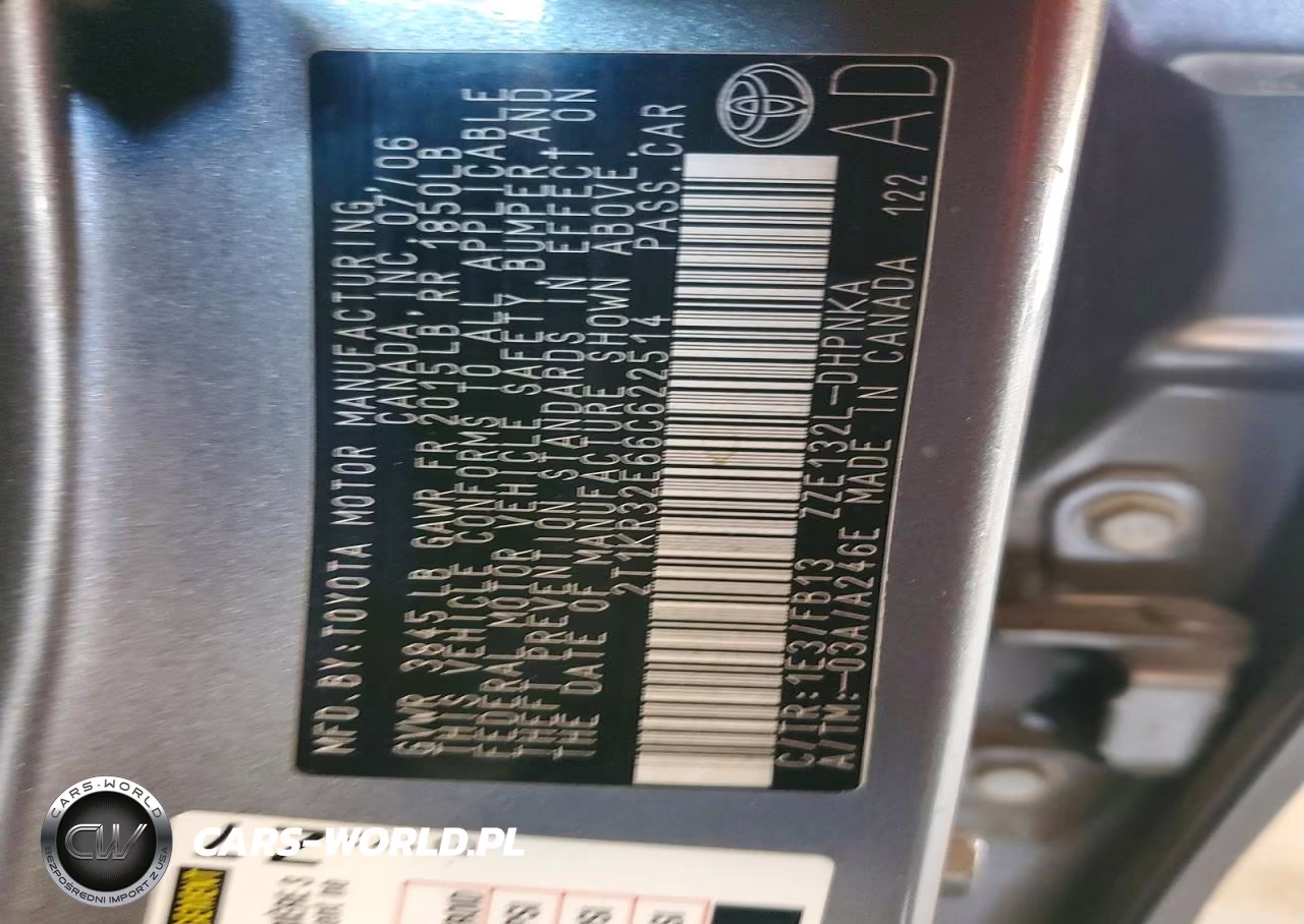 2006 Toyota Matrix Xr VIN:2T1KR32E66C622514 - 12