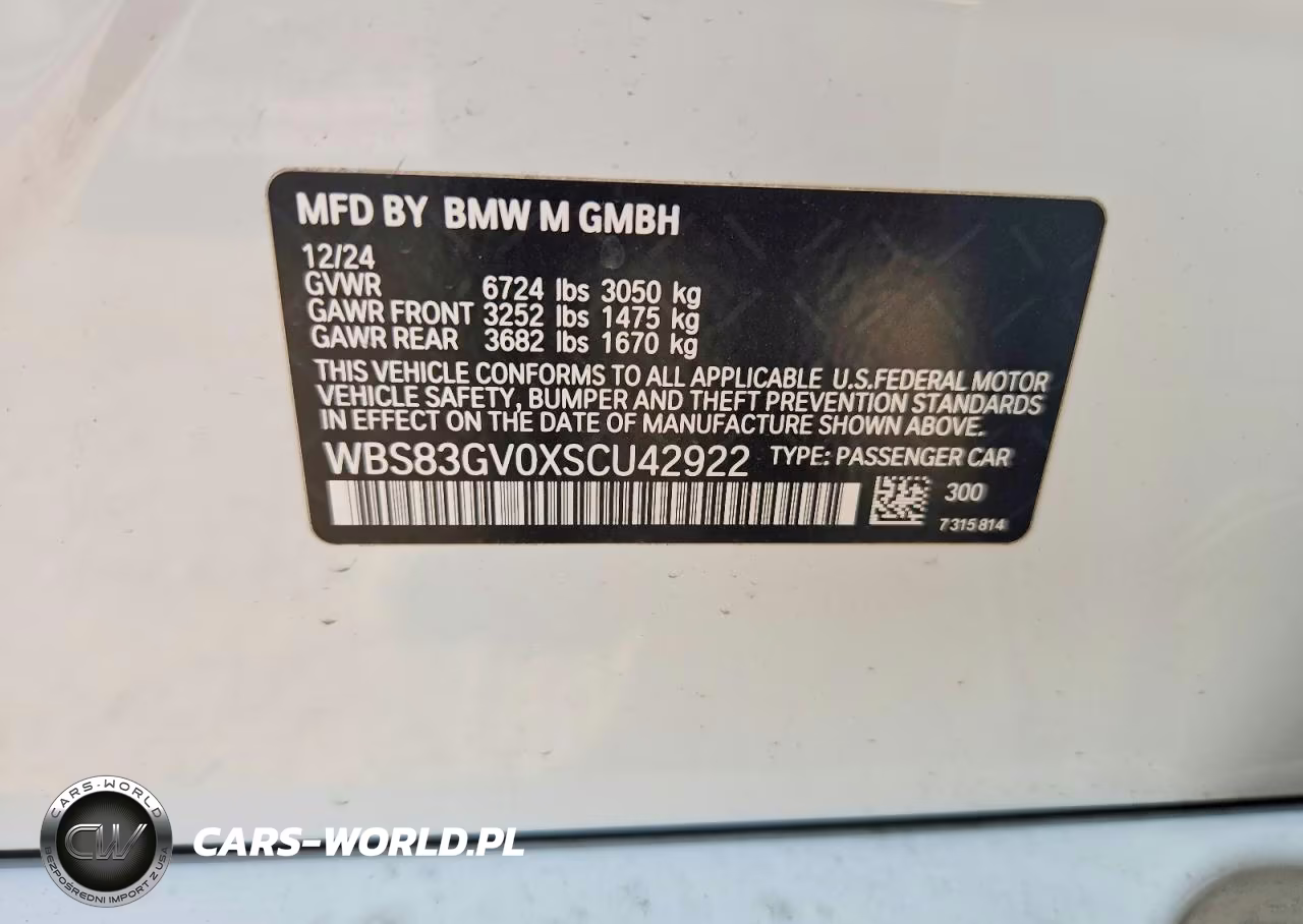 2025 BMW M5 Touring VIN:WBS83GV0XSCU42922 - 13