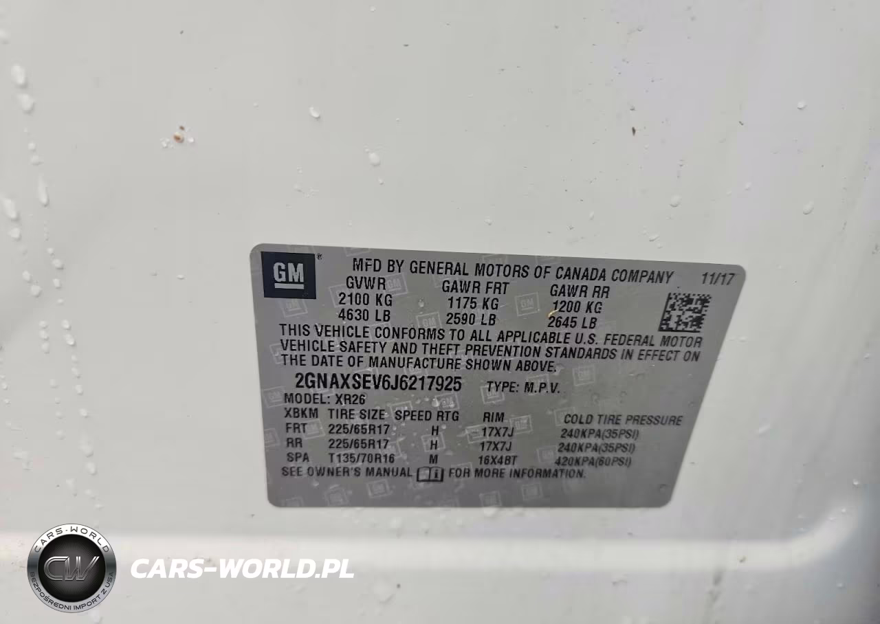 2018 Chevrolet Equinox Lt VIN:2GNAXSEV6J6217925 - 12