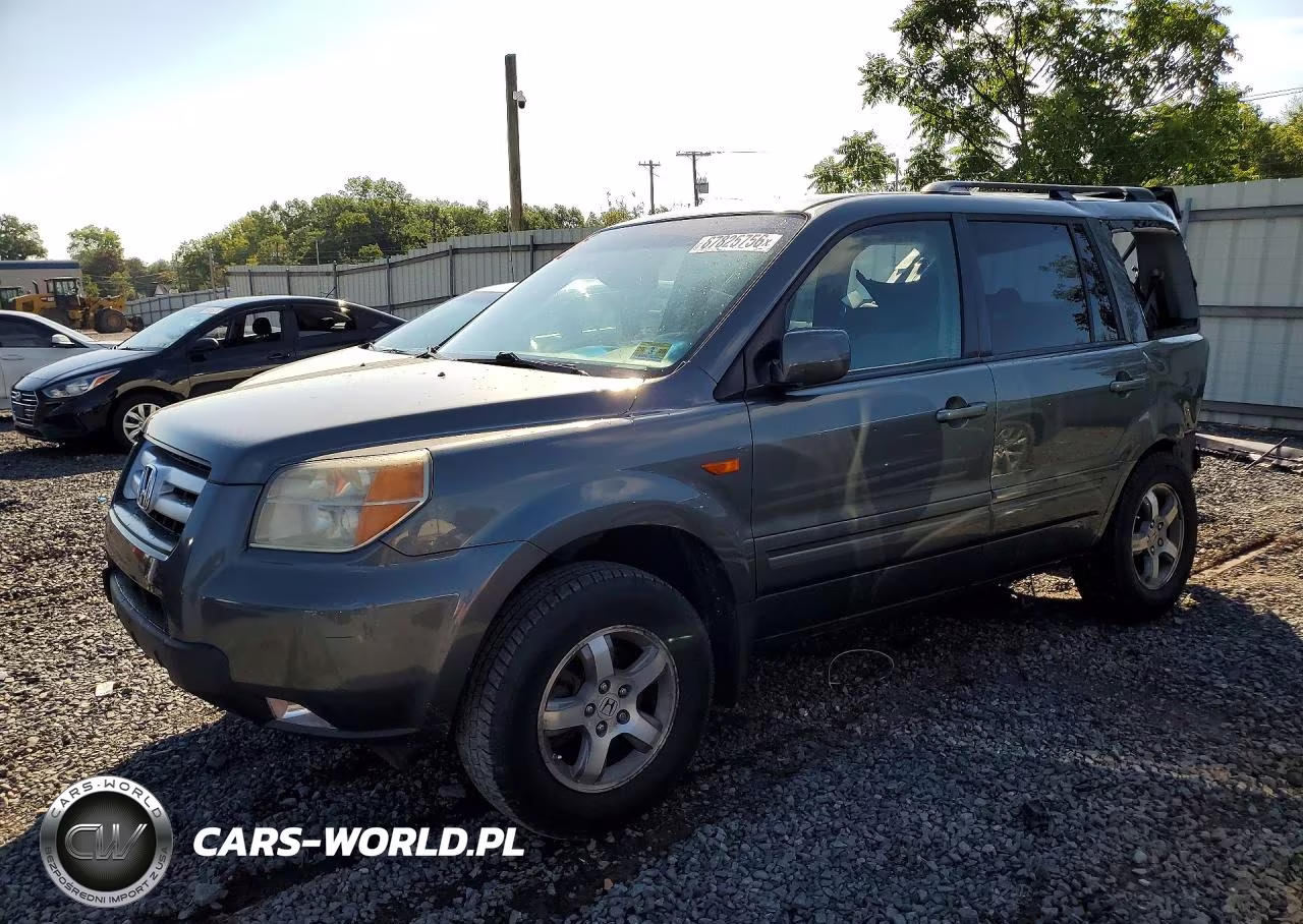 2007 Honda Pilot Ex VIN:5FNYF184X7B025935 - 1