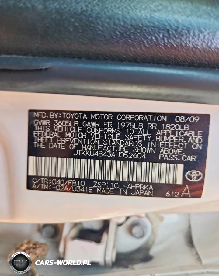 2010 Scion Xd Base VIN:JTKKU4B43AJ052604 - 12