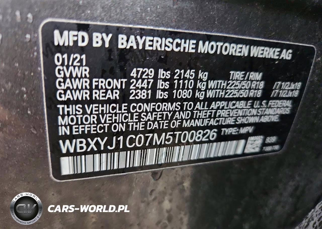 2021 BMW X2 xDrive28I VIN:WBXYJ1C07M5T00826 - 13