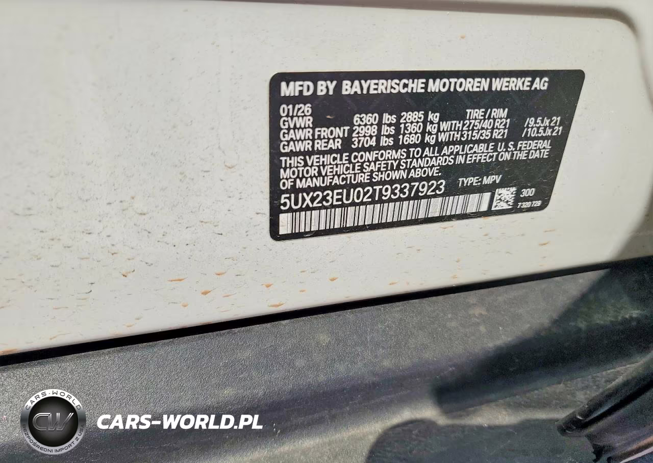 2026 BMW X5 xDrive40I VIN:5UX23EU02T9337923 - 14