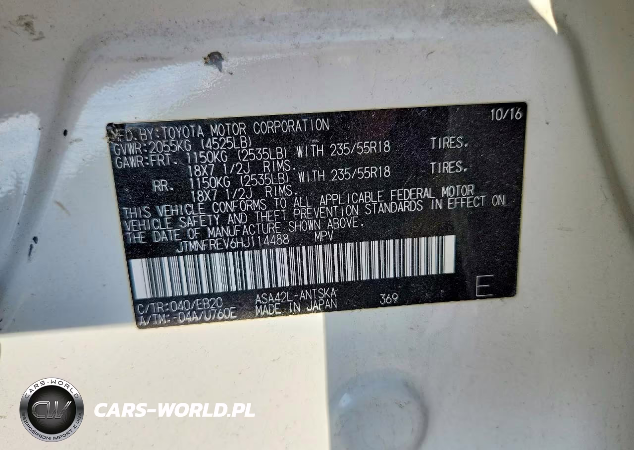 2017 Toyota Rav4 Se VIN:JTMNFREV6HJ114488 - 13