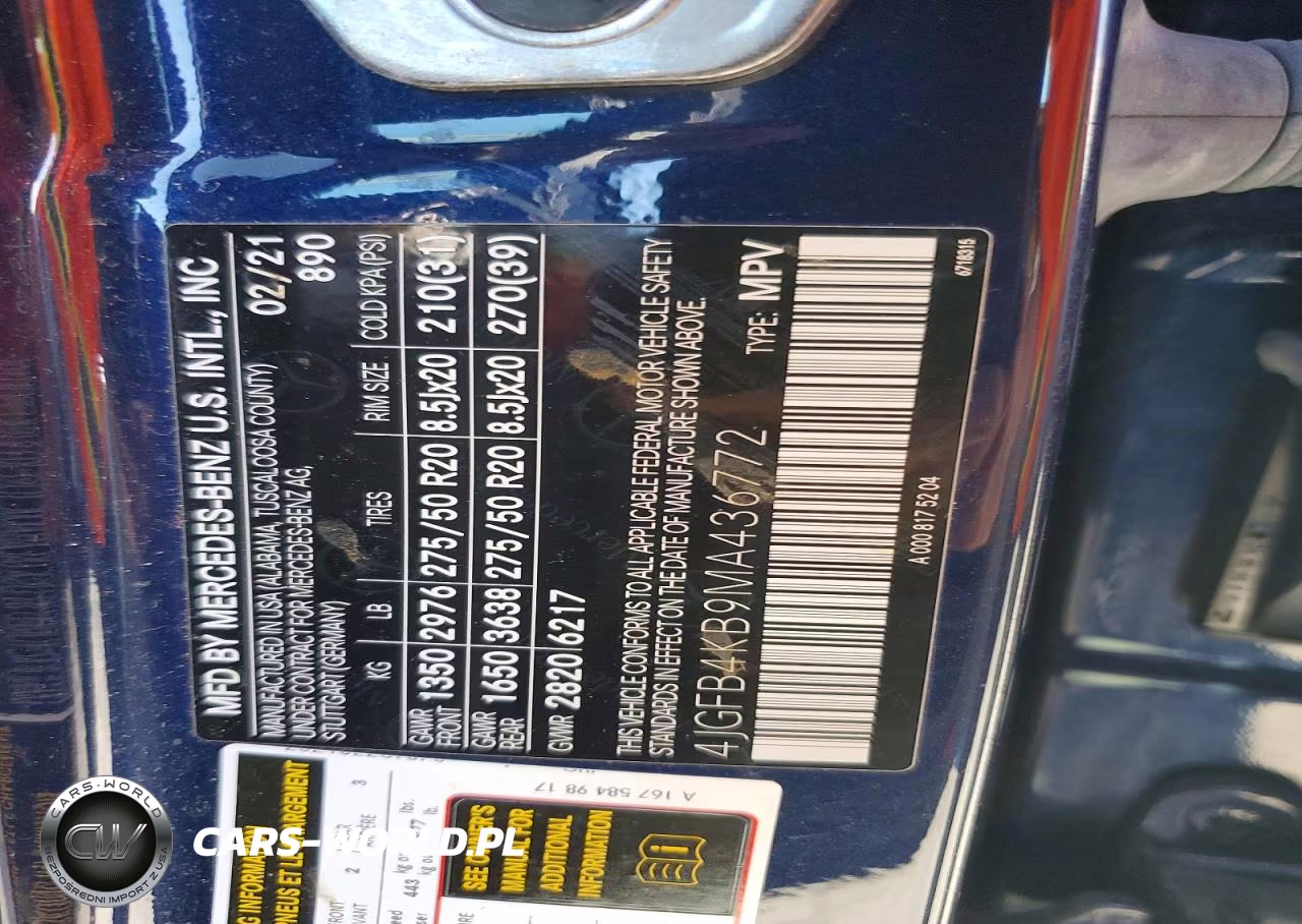 2021 Mercedes-Benz Gle 350 4Matic VIN:4JGFB4KB9MA436772 - 13