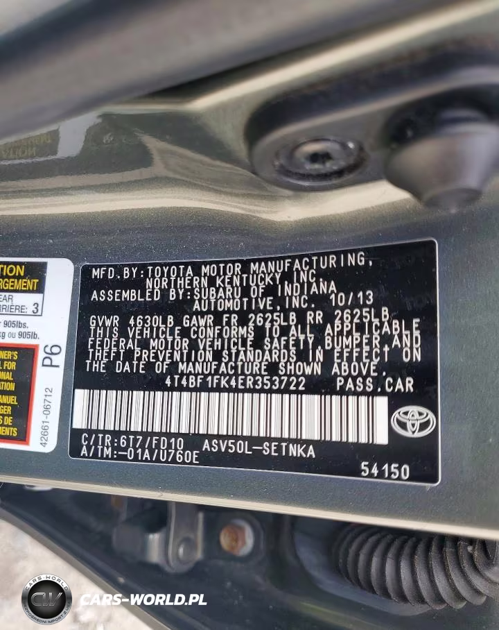 2014 Toyota Camry Le VIN:4T4BF1FK4ER353722 - 12