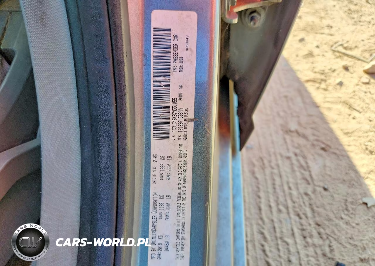 2007 Chrysler Sebring VIN:1C3LC46K87N551055 - 12