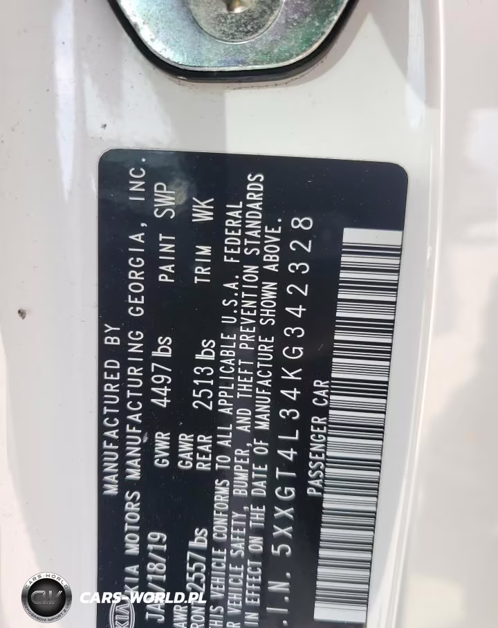 2019 Kia Optima Lx VIN:5XXGT4L34KG342328 - 13