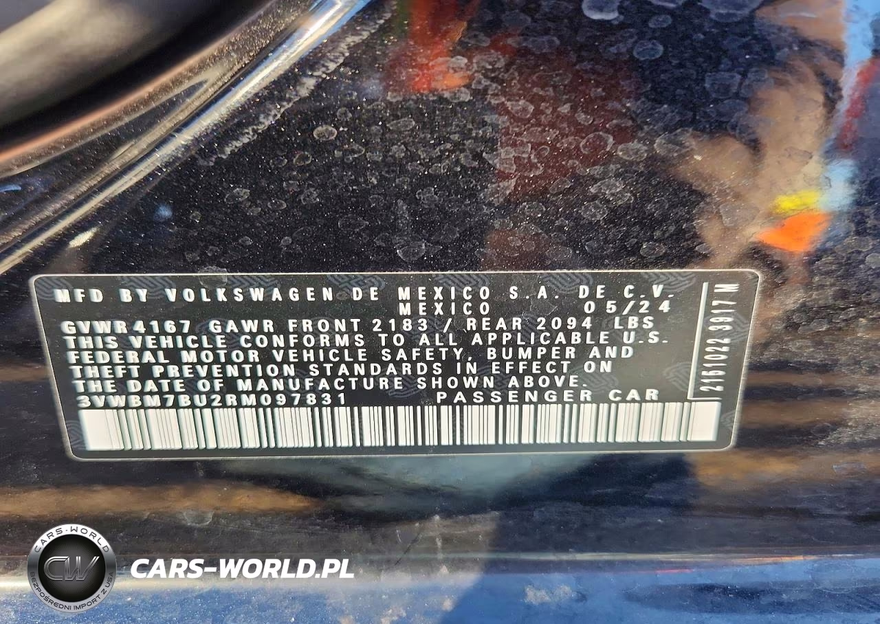 2024 Volkswagen Jetta Sport VIN:3VWBM7BU2RM097831 - 12