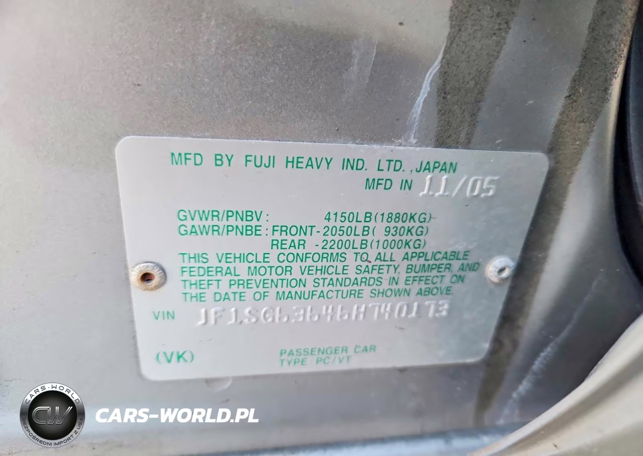 2006 Subaru Forester 2.5X VIN:JF1SG63646H740173 - 12