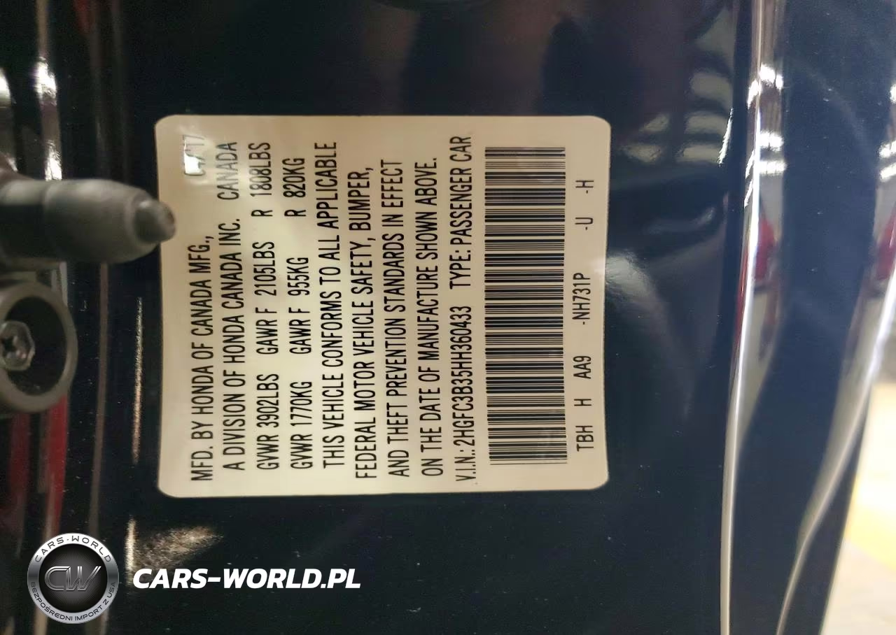 2017 Honda Civic Ex VIN:2HGFC3B35HH360433 - 12