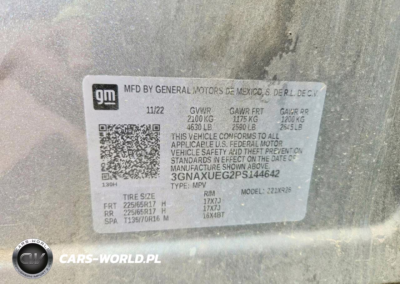 2023 Chevrolet Equinox Lt VIN:3GNAXUEG2PS144642 - 14