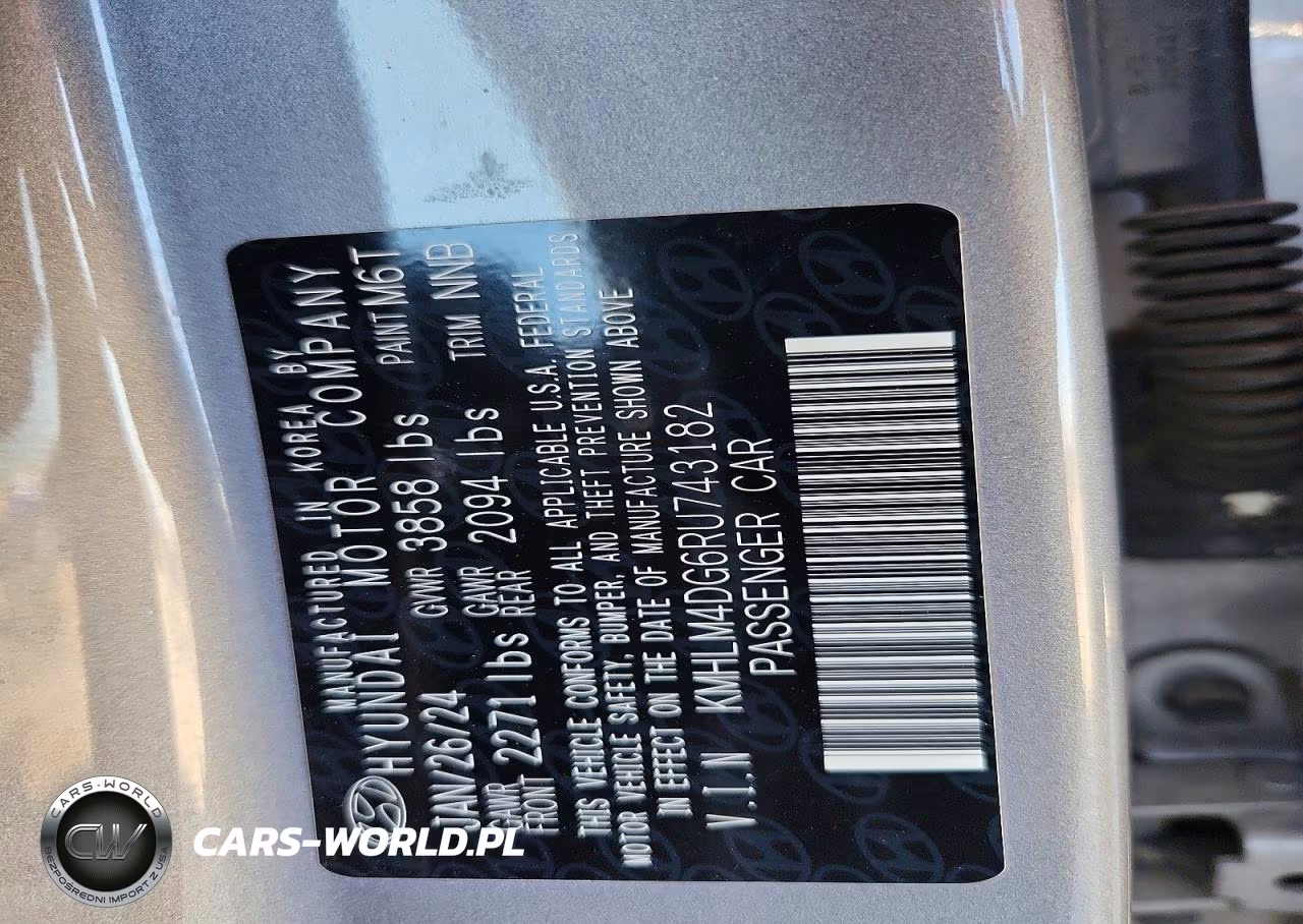2024 Hyundai Elantra Sel VIN:KMHLM4DG6RU743182 - 13