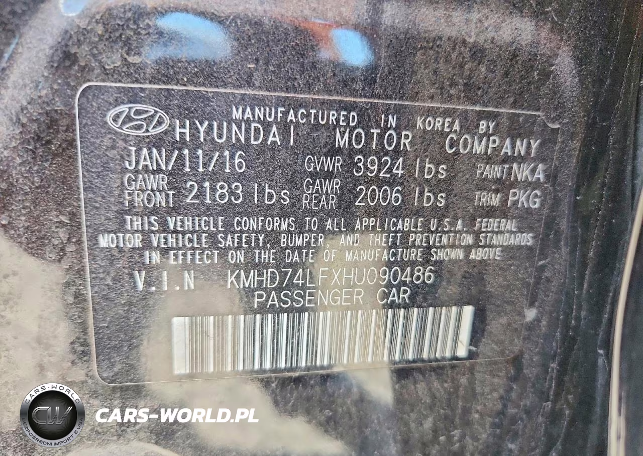 2017 Hyundai Elantra Se VIN:KMHD74LFXHU090486 - 13
